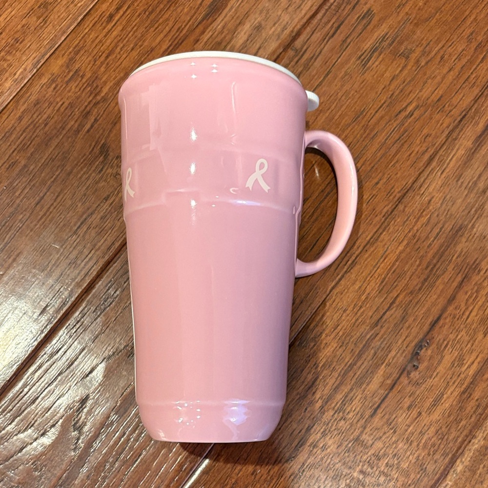 Longaberger Pink Ceramic Mug